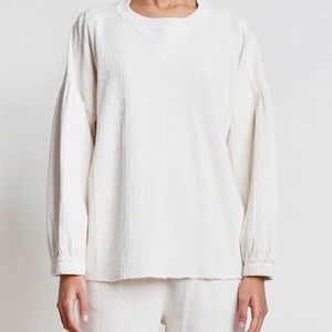 Apiece Apart Della Sweatshirt in Cream